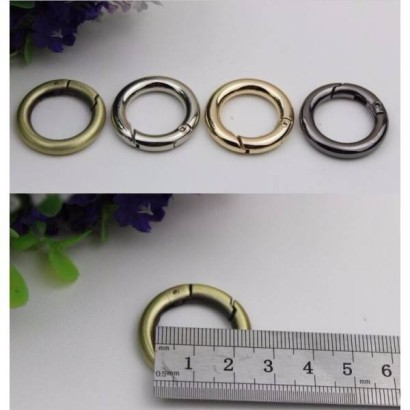 Δαχτυλίδια για κούμπωμα τσάντας 20mm