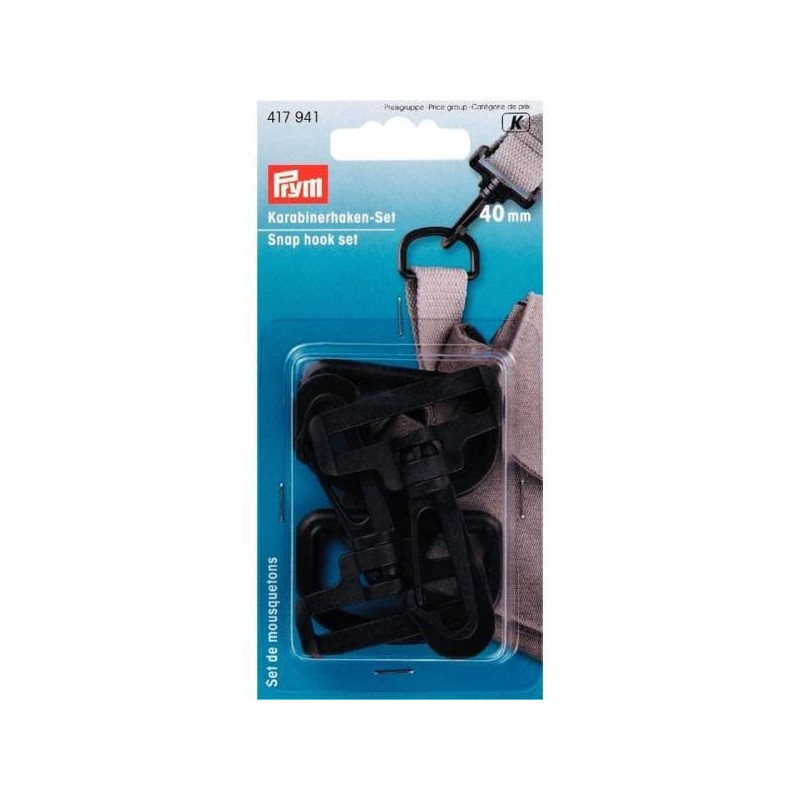 Σετ άγκιστρο ιμάντα με κρίκο 40 mm