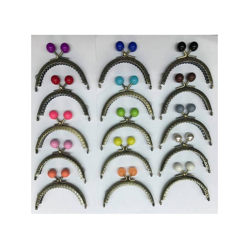 Μεταλλικό χερούλι μπρονζέ 8.5 cm