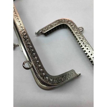 Μεταλλικό χερούλι ασημί 20 cm