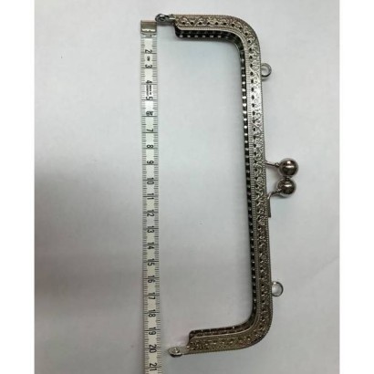 Μεταλλικό χερούλι ασημί 20 cm