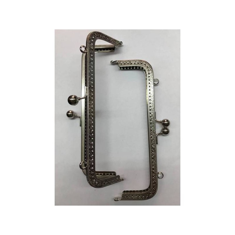 Μεταλλικό χερούλι ασημί 20 cm