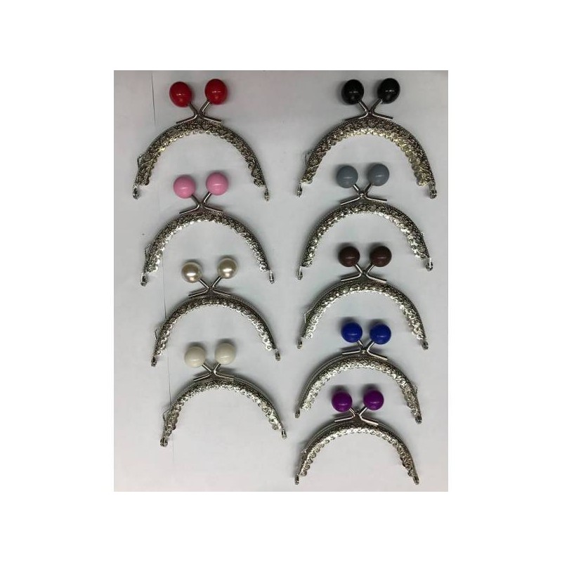 Μεταλλικό χερούλι ασημί 8.5 cm