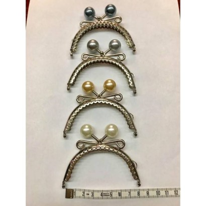 Μεταλλικό χερούλι με πέρλα 8,5cm