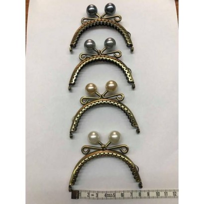 Μεταλλικό χερούλι με πέρλα 8,5cm