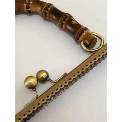 Μεταλλικό πλαίσο με μπαμπού χούφτα 25 χ 20 cm