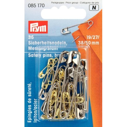 Safety Pins Chryses & Silver