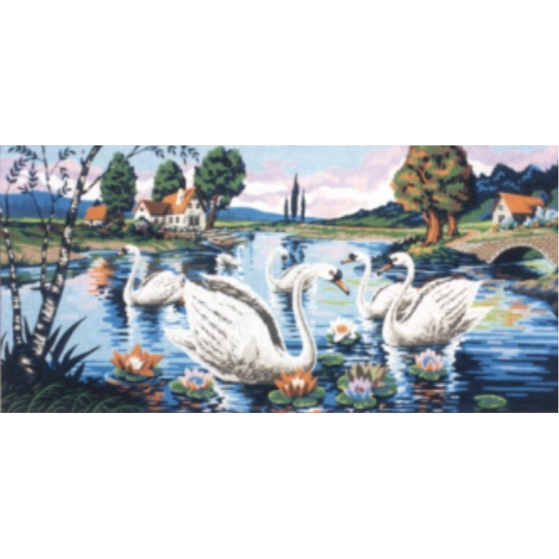 Κύκνοι στην λίμνη