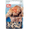 Hook And Eye Fastener Fur Beige