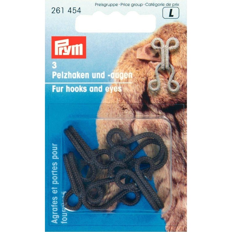 Hook And Eye Fastener Fur Brown