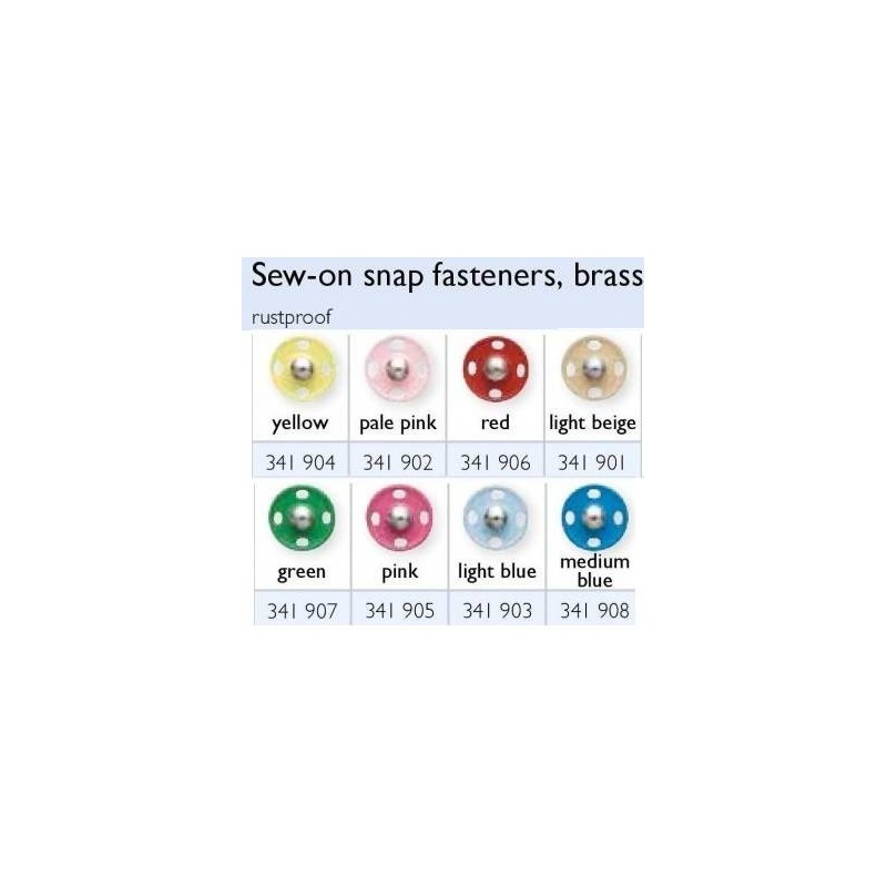 Snap Fasteners Metal Chromatistes 14mm