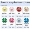 Snap Fasteners Metal Chromatistes 14mm