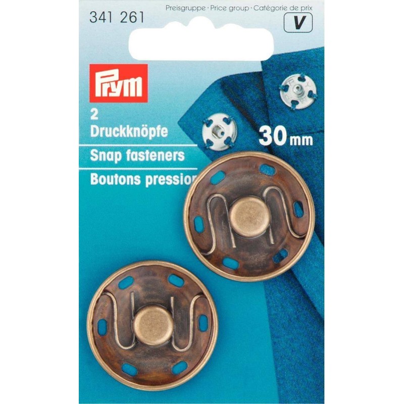 Snap Fasteners Metal 30mm
