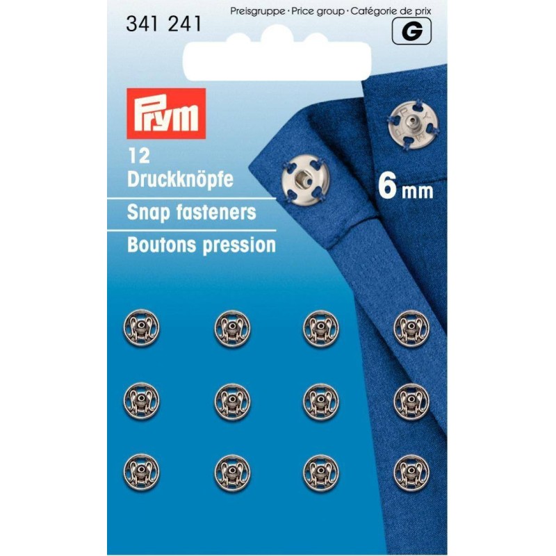 Snap Fasteners Metal 6mm