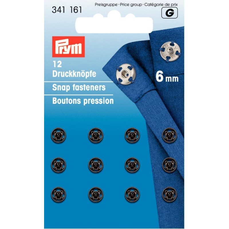 Snap Fasteners Metal 6mm