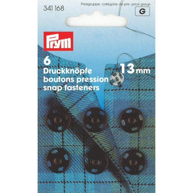 Snap Fasteners Metal 13mm
