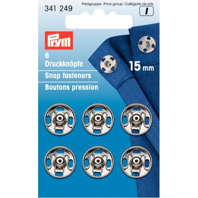 Snap Fasteners Metal 15mm