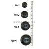 Buttons Type Leather B 32325