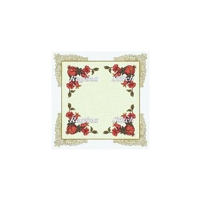Table Square Cross Stitch Etamine Fabric Rose TO Rodi 8001