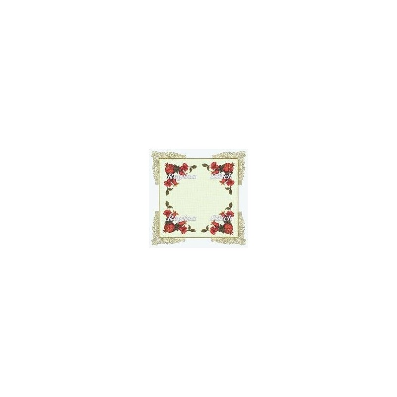 Table Square Cross Stitch Etamine Fabric Rose TO Rodi 8001