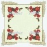 Table Square Cross Stitch Etamine Fabric Rose TO Rodi 8001