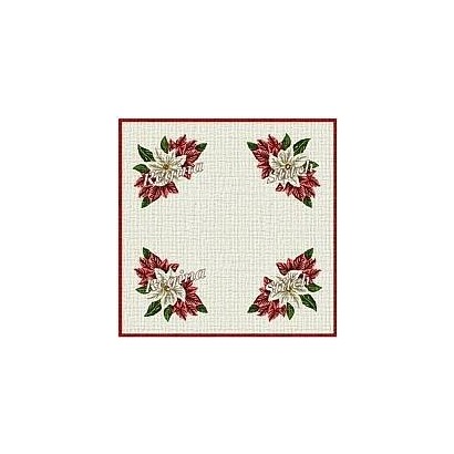 Table Square Cross Stitch Etamine Fabric Rose Alexandrino 8003