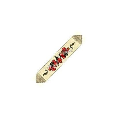 Table Runner Cross Stitch Etamine Fabric Rose TO Rodi 8301