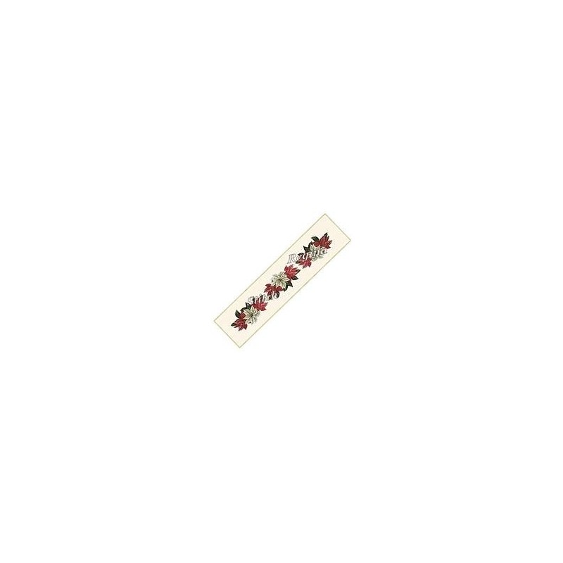 Table Runner Cross Stitch Etamine Fabric Rose Alexandrino 8303