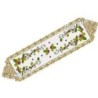Table Runner Cross Stitch Etamine Fabric Rose Gki 8320